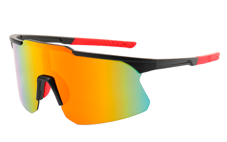 Sportsbrille til Sport, Løb, Cykling eller bare fashion, i stort / oversize design