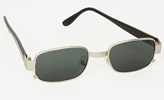 Solbrille i mat sølvfarvet metal - Design nr. 3004