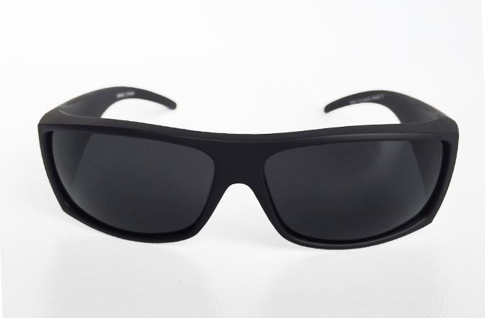 Mat sort maskulin solbrille til mÃ¦nd