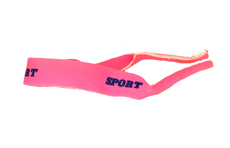 Pink sportsbrille-elastik