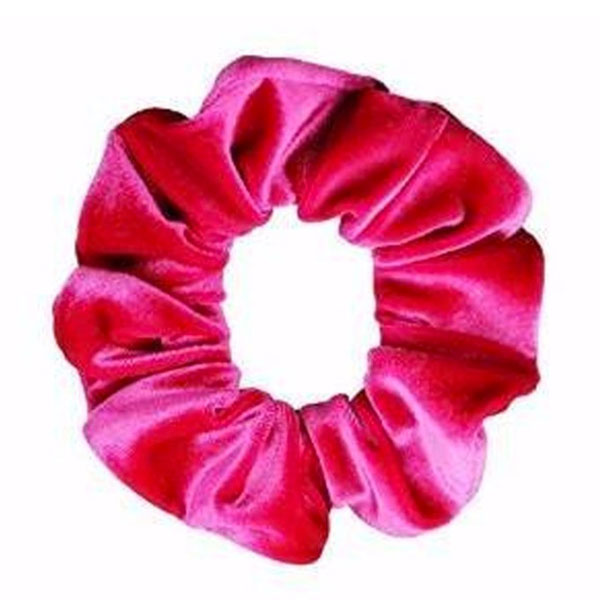 Velour scrunchie / hår elastik i smuk pink