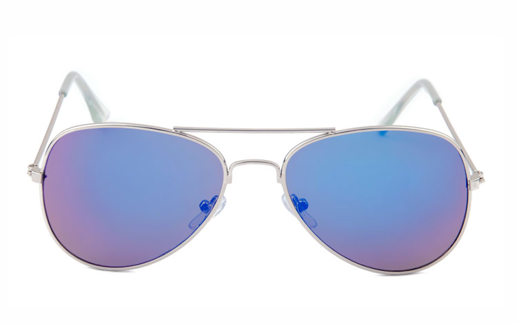 BØRNE pilot solbrille med farvet spejlglas - accessories.dk - billede 2