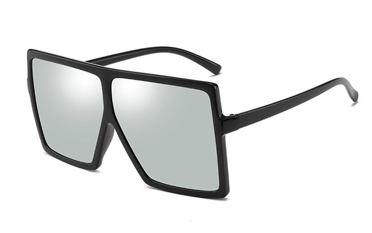 KÃ¦mpe oversize solbrille i stort og fladt design