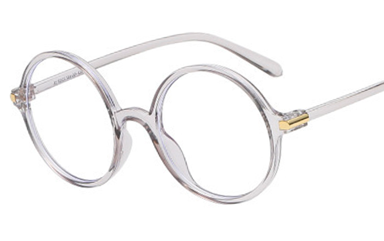 GrÃ¥ transparent brille med klart glas uden styrke - accessories.dk - billede 2