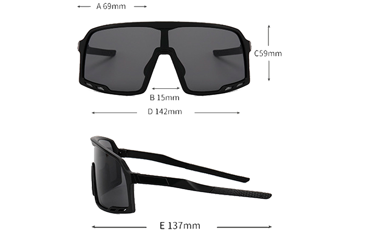 Oversize sportsbrille til Sport, LÃ¸b, Cykling eller bare fashion - accessories.dk - billede 2