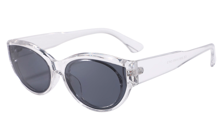 RÃ¥ men feminin cat-eye solbrille i kraftigt design