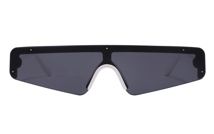 FrÃ¦k smal solbrille i kantet aflangt design - accessories.dk - billede 2