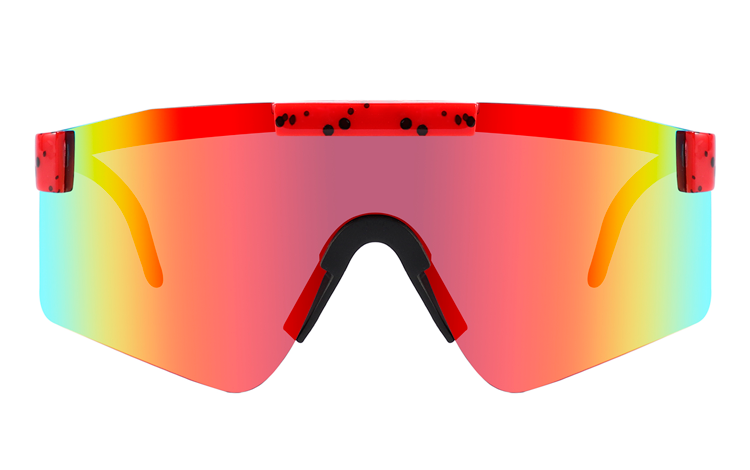 Sportsbrille til Sport, Løb, Cykling eller bare fashion, i stort / oversize design - accessories.dk - billede 2