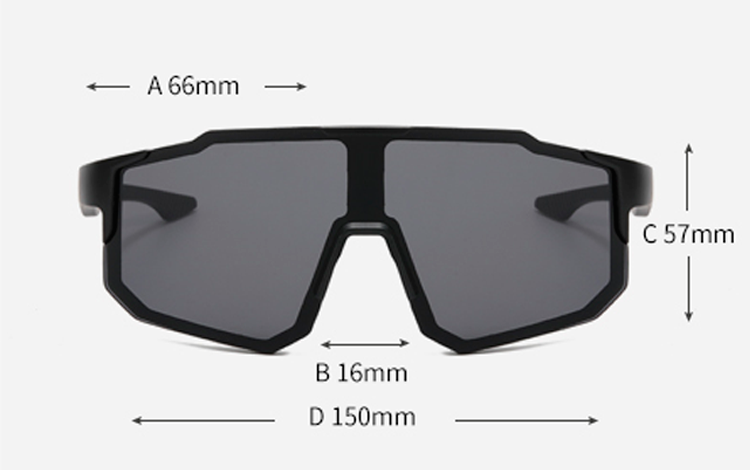 Hurtigbrillen til Sport, LÃ¸b, Cykling eller bare fashion, i stort / oversize design med full frame design - accessories.dk - billede 3