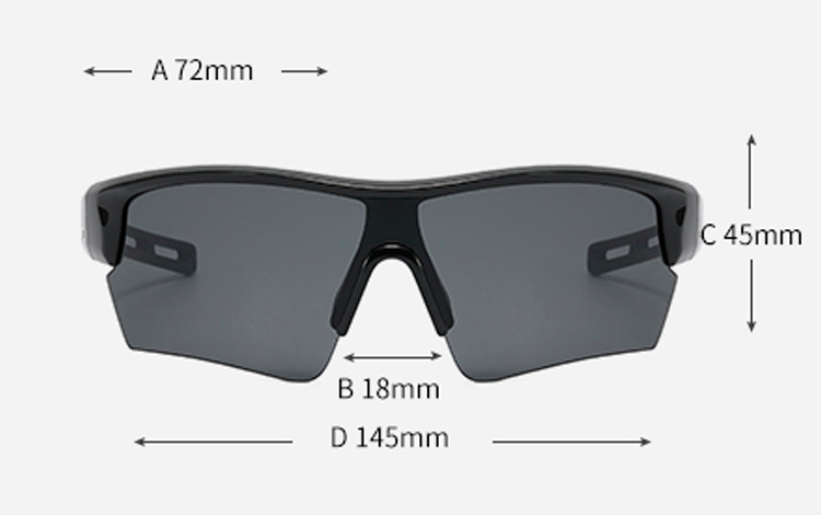 Sort, enkelt og rÃ¥ hurtigbrille til sport eller fest - accessories.dk - billede 4
