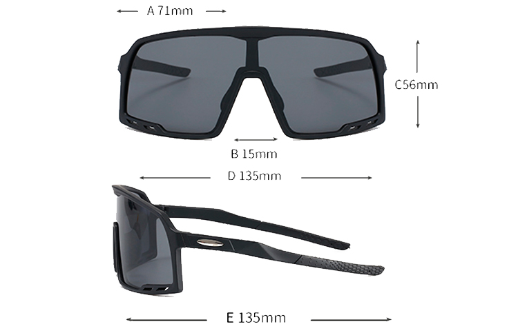 Oversize sportsbrille til Sport, LÃ¸b, Cykling eller bare fashion - accessories.dk - billede 2