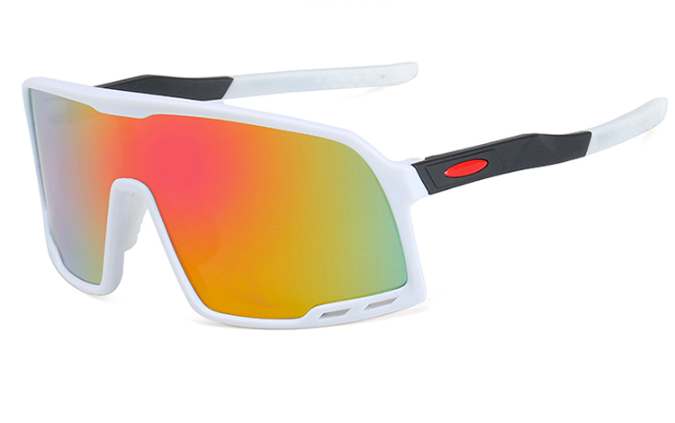 Oversize sportsbrille til Sport, LÃ¸b, Cykling eller bare fashion