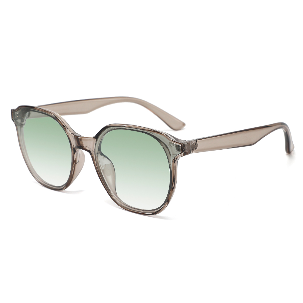 GrÃ¥-grÃ¸n transparent solbrille