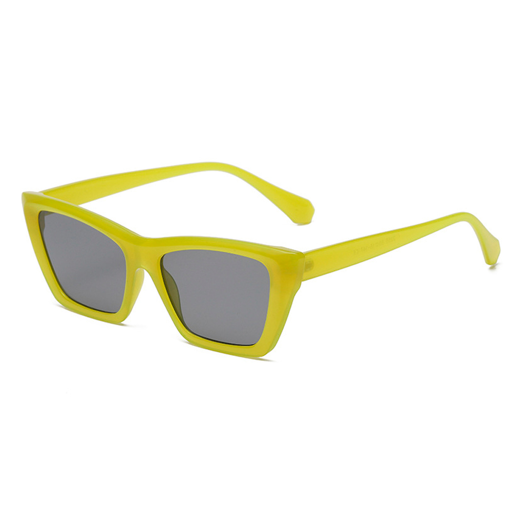Cateye solbrille i smokey lime-grÃ¸n