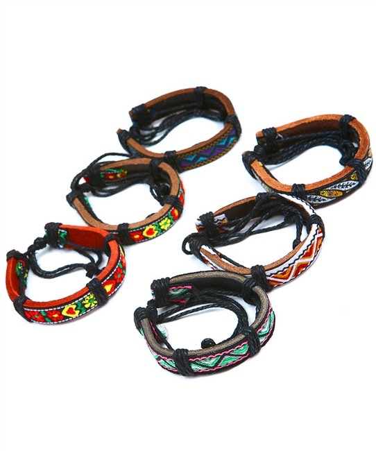 ArmbÃ¥nd i indianerlook - flere farver - accessories.dk - billede 2