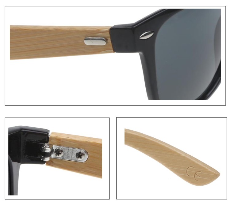 TrÃ¦ solbrille i det bedst sÃ¦lgende wayfarer design. - accessories.dk - billede 2