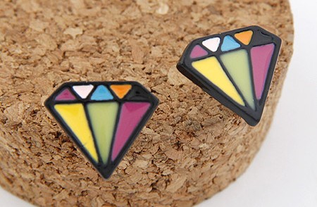 Farverig diamant Ã¸restik