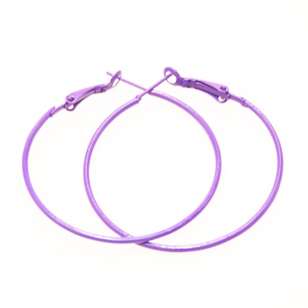 Farvet Ã¸rering creol formet. Diameter: 4,5cm.- Flere farver - accessories.dk - billede 2