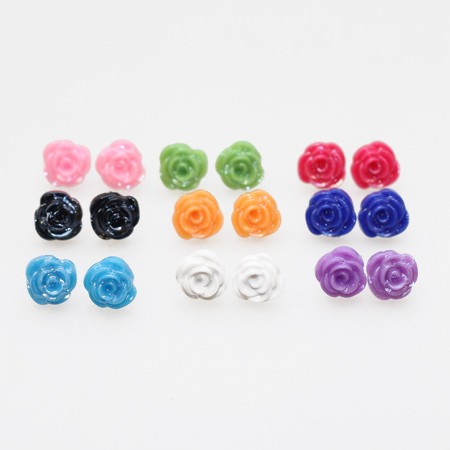 Ã˜restik med rose. - Flere farver - accessories.dk - billede 2