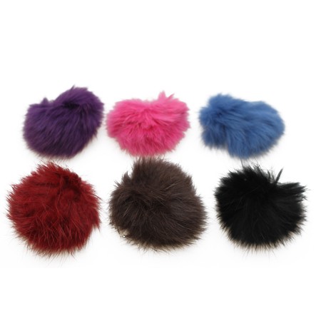 Ã˜reringe med pels. -Flere farver - accessories.dk - billede 2