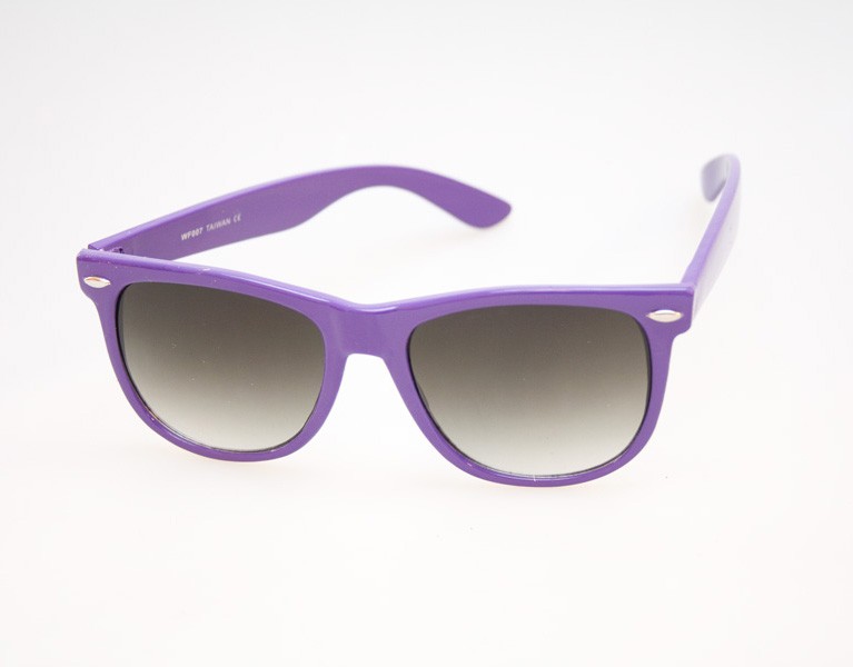 Lilla wayfarer agtig solbrille