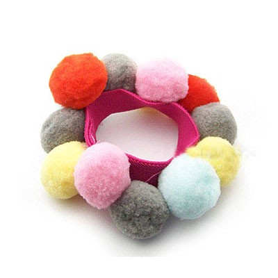 Pon pon armbÃ¥nd / hÃ¥relastik