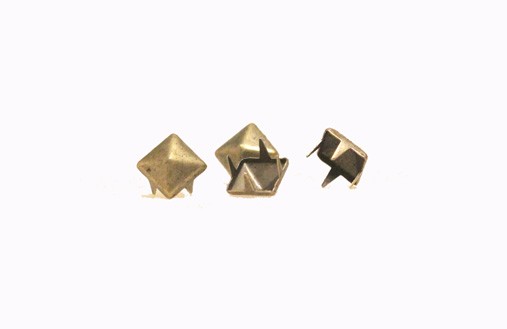 Nitter i oxyderet guld / bronze ( 4 stk. )