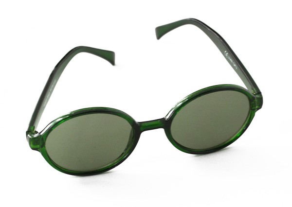 GrÃ¸n oval solbrille