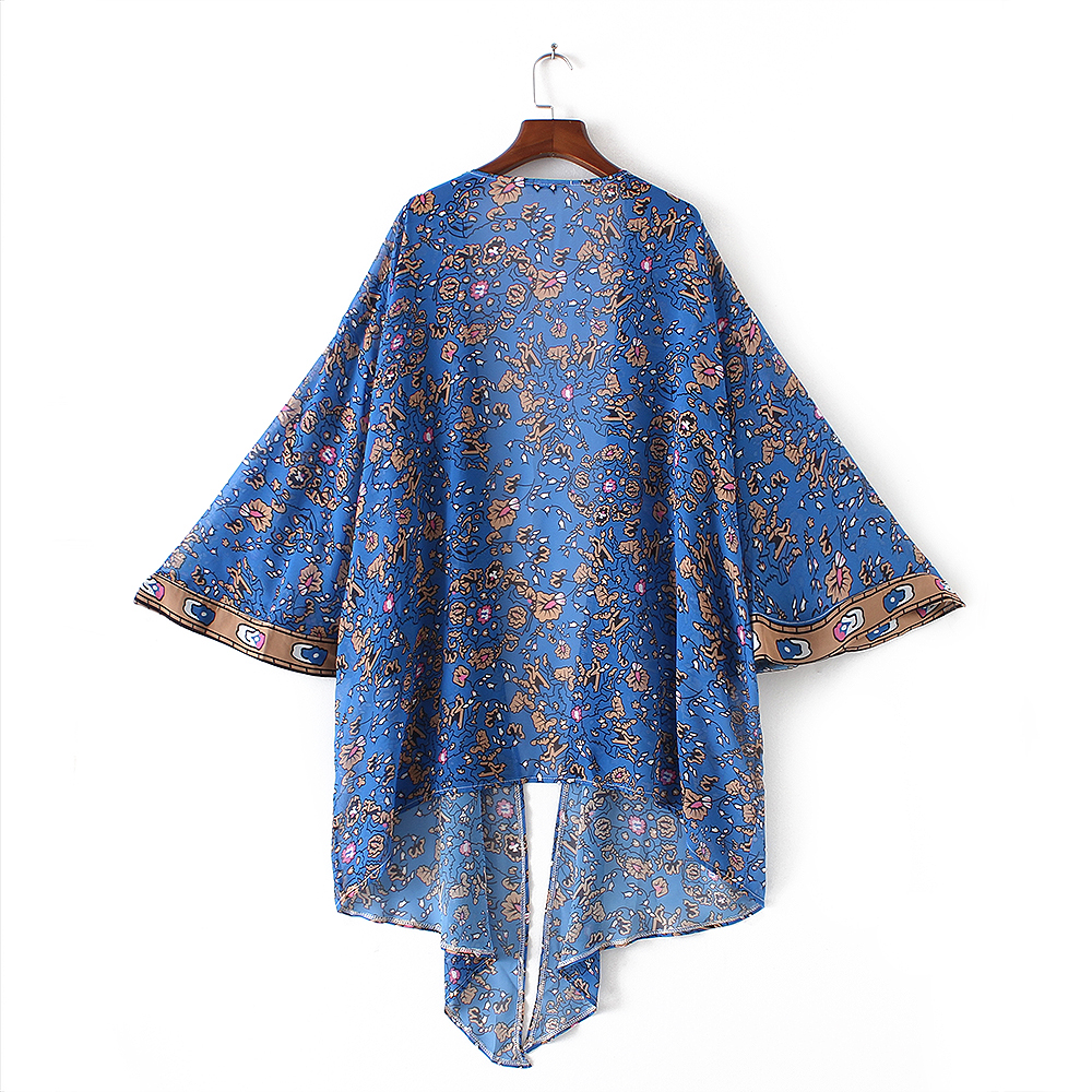 Smuk kimono i harmonisk farvesammensÃ¦tning - accessories.dk - billede 2
