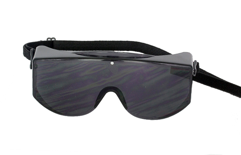 Sort kÃ¦mpe solbrille / beskyttelses solbrille med elastik 