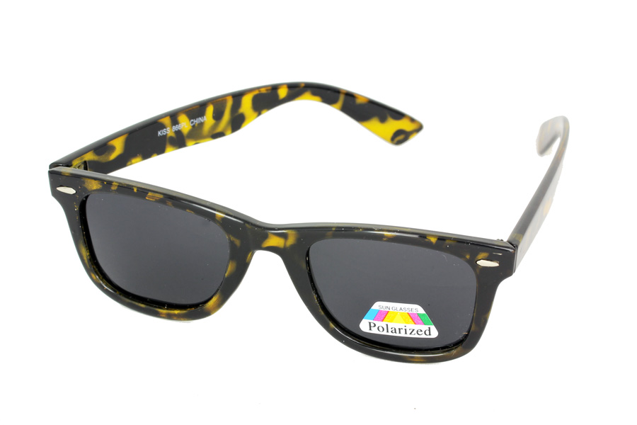 Skildpaddebrun polaroid solbrille