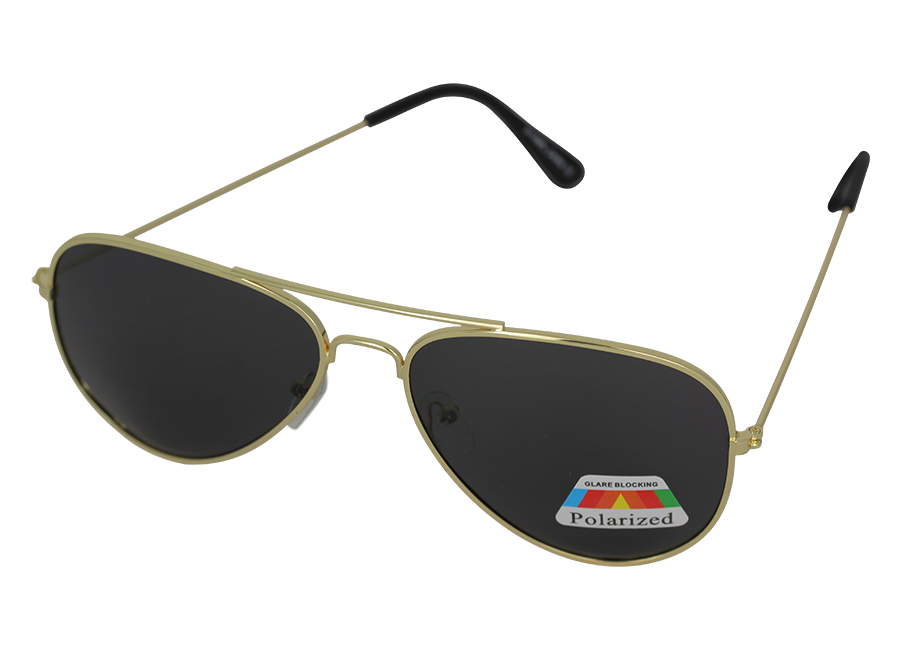 Polaroid solbrille i aviator design. 