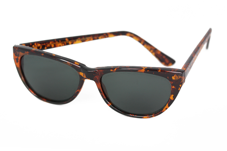 Cateye solbrille i skildpaddebrun. 50Â´er-60Â´er look.