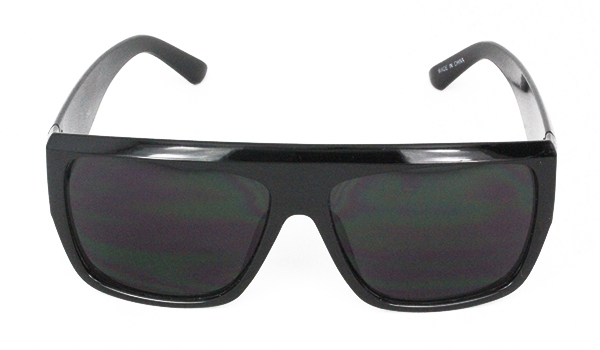 Robust herre solbrille i sort