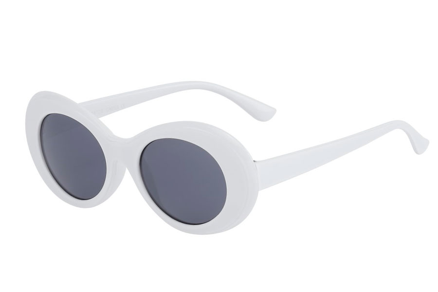 Hvid flower power hippie solbrille