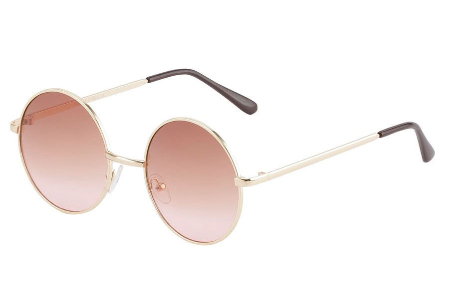 Rund lennon solbrille i et lidt stÃ¸rre design 