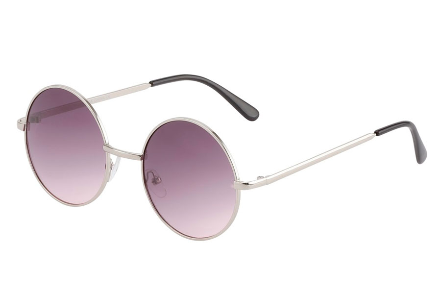 Rund lennon solbrille i et lidt stÃ¸rre design 