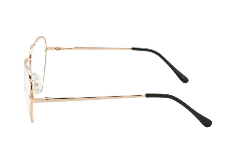 Hjertebrille i guldfarvet metalstel - accessories.dk - billede 2