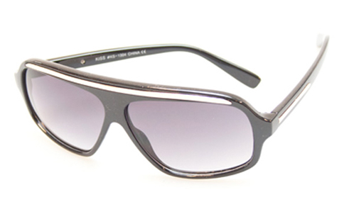 Sort aviator solbrille til mÃ¦nd.