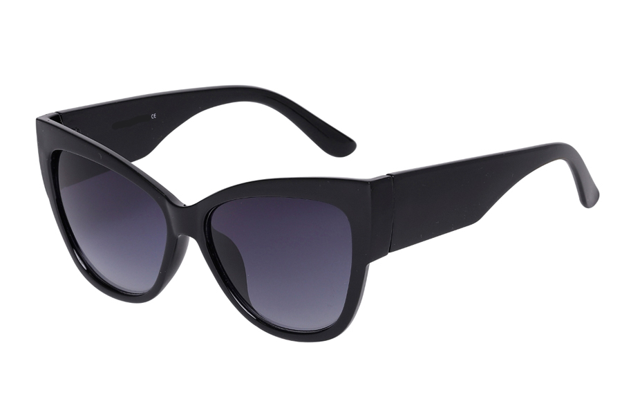 Feminin dame solbrille i cateye design.