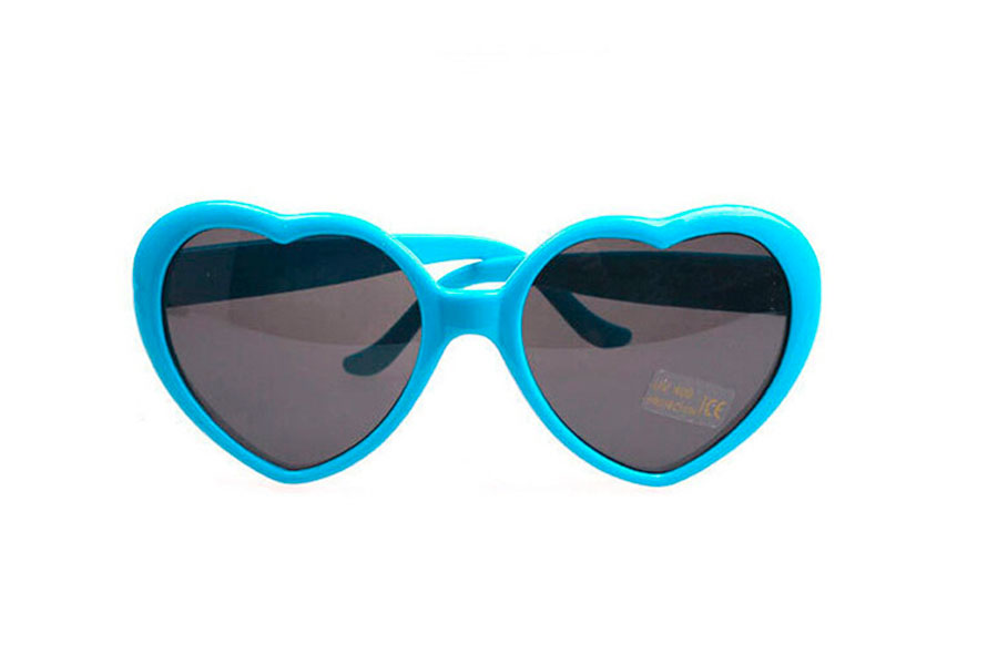 LysblÃ¥ hjerte solbrille