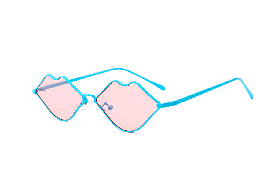 FrÃ¦k lÃ¦be solbrille i lyseblÃ¥