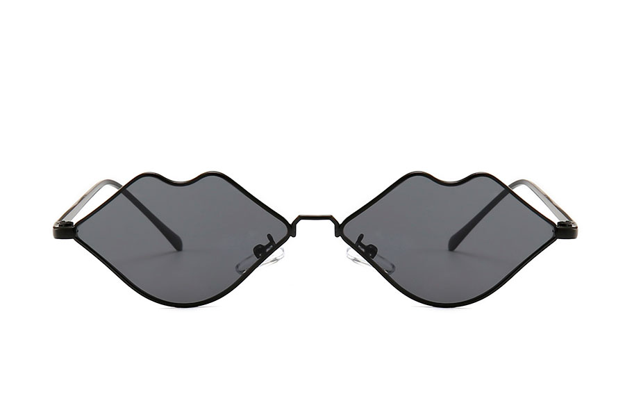 FrÃ¦k lÃ¦be solbrille i sort stel med mÃ¸rke glas - accessories.dk - billede 2