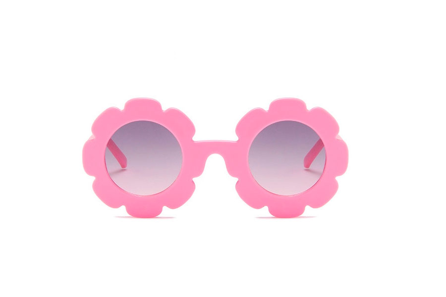 SÃ¸d BÃ˜RNE blomster-solbrille i lyserÃ¸d. - accessories.dk - billede 2