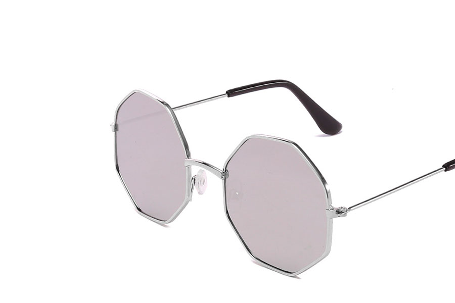  BÃ˜RNE / TEENAGE Fed solbrille i mindre Octagonal design. BEMÃ†RK STR. OG KORTE STÃ†NGER.