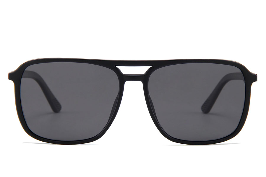 Solbrille i mat sort stel med sidebeskyttelse. - accessories.dk - billede 2