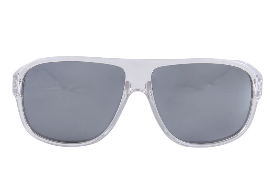Klar transparent Solbrille med spejlglas - accessories.dk - billede 2
