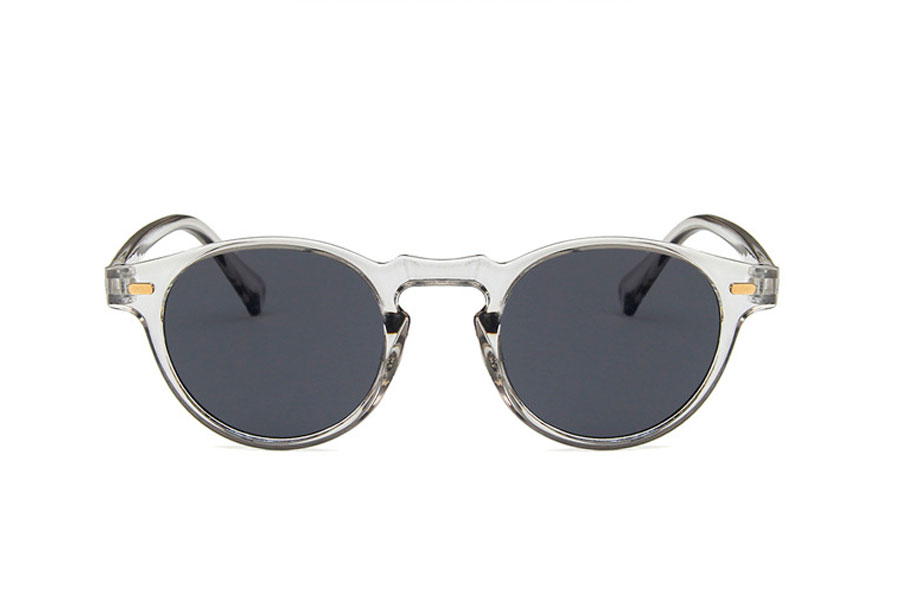 Grå transparent solbrille i mindre design - accessories.dk - billede 2
