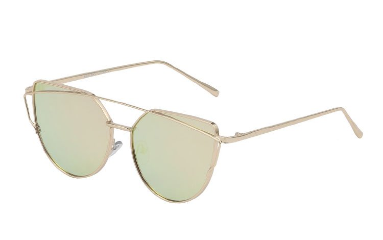 Cateye med changerende fersken/lyserød spejl - Design nr. 3428