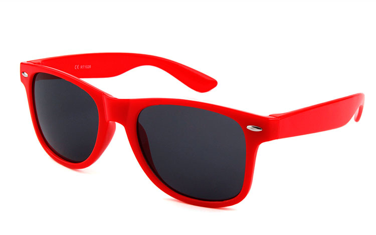 Wayfarer solbrille i rød - Design nr. 3503